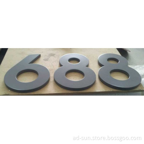 Flat Cut Painting/Brushed/Electroplate Aluminum Metal Letters